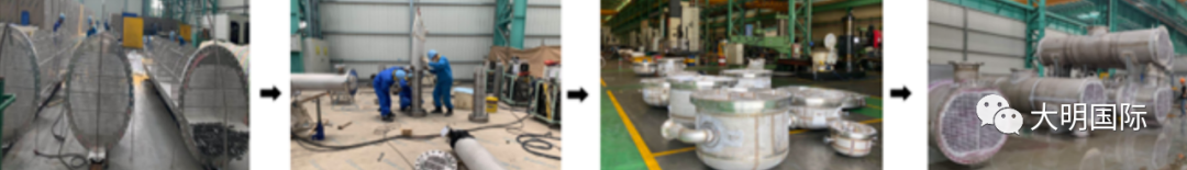 大明重工承制叠加式换热器服务60万吨ABS及AS项目