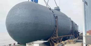 中集太平洋海工第二艘2万m?LNG运输加注船液罐完工