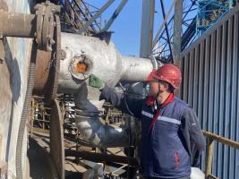 天管炼铁厂热风炉点火烘炉一次成功!