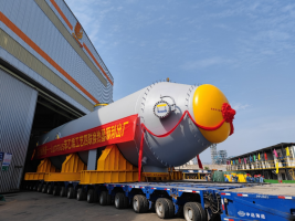 大国重器诞生!国产化最大换热器——裕龙石化Lummus工艺50万吨/年乙苯/苯乙烯装置四联换热器出厂