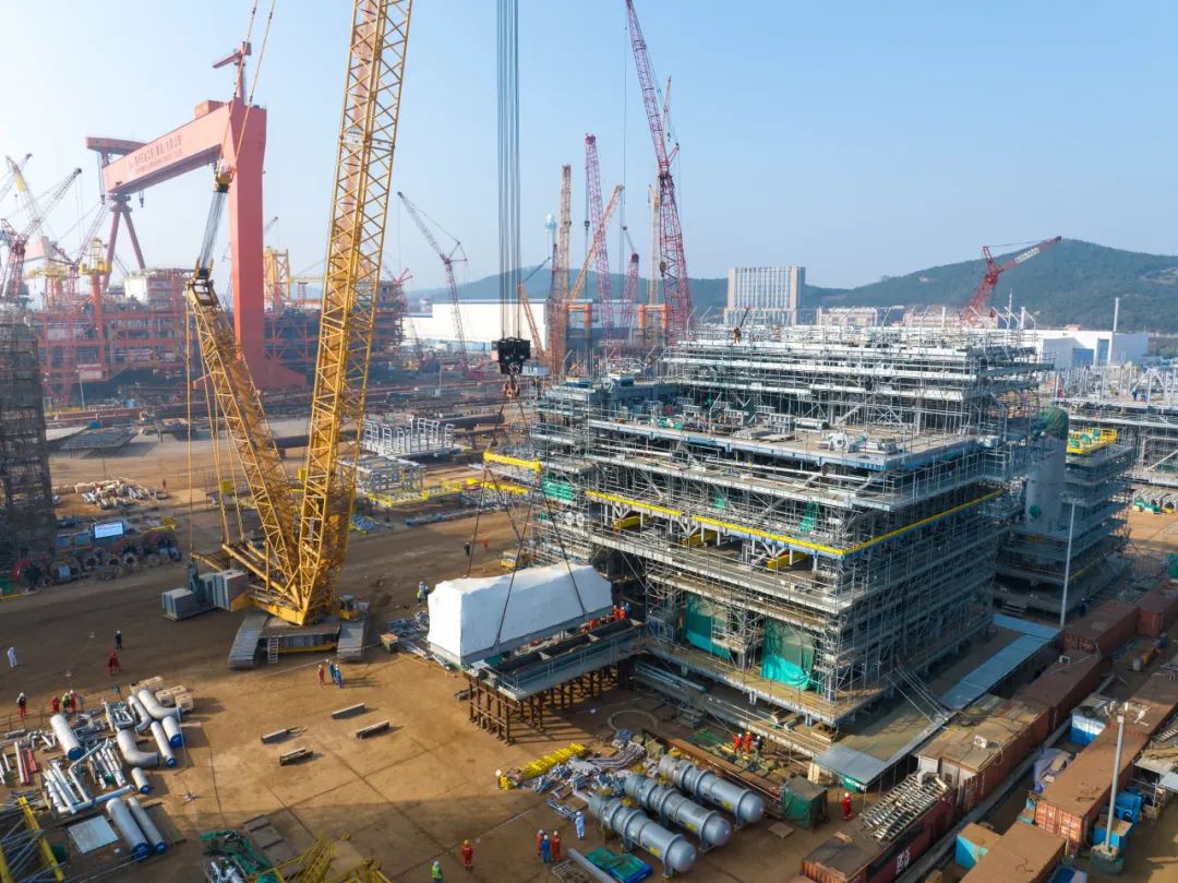 巴油40万吨级FPSO P79项目首个上部模块完工交付 巴油40万吨级FPSO P79项目首个上部模块完工交付