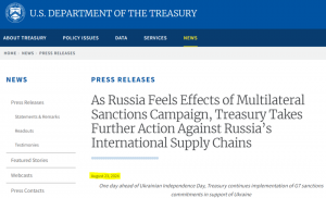 美国加强制裁俄罗斯供应链,涉数十个中国企业及个人