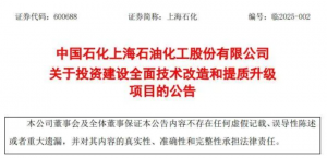 213.07 亿元!中石化将投建新项目→